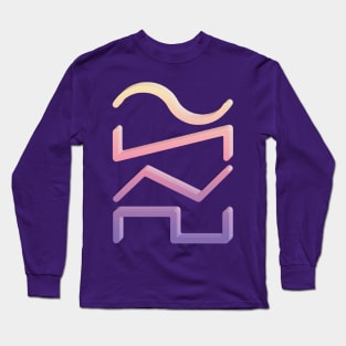 Waveforms - Music Production / Sound Engineer Design Gift Long Sleeve T-Shirt